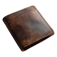 Leather Wallet on Transparent Background png