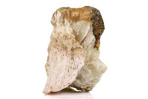 macro Roca hemimorfita mineral en blanco antecedentes foto