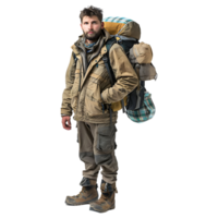 Traveler Bag pack on Transparent Background png