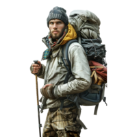 voyageur sac pack sur transparent Contexte png