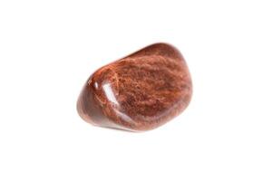 Macro mineral stone jasper on a white background photo