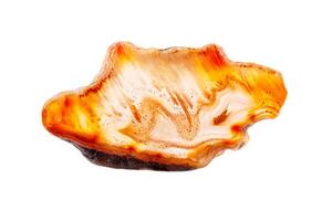 macro mineral stone agate on a white background photo