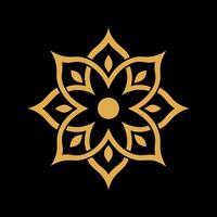 Islamic Golden color ornament art illustration vector