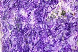 Macro stone Charoite mineral on white background photo