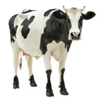 généré ai une vache permanent isolé sur transparent Contexte png