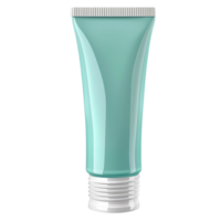 Generated AI a tube of blue toothpaste on transparent background png