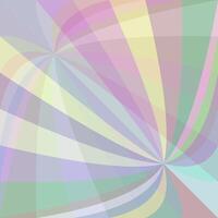 Multicolored curved ray burst background from swirling rays vector