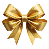 gold ribbon bow isolated on background png