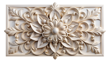 parede gesso decoração 3d isolado em uma fundo png