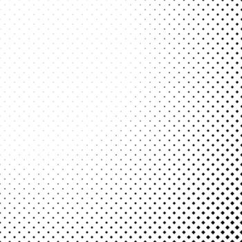 Monochrome halftone diagonal square pattern background design vector