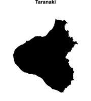 Taranaki outline map vector