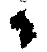 Otago outline map vector