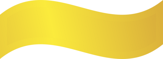 Gold label ribbon shape png