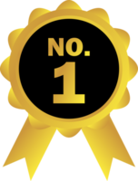 Number one label product logo png