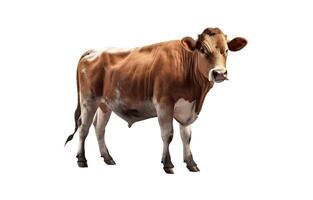 un vaca con un blanco parche en sus cara foto