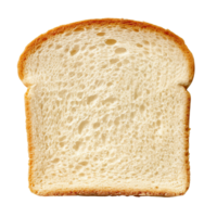 rebanada de blanco un pan aislado en transparente antecedentes png