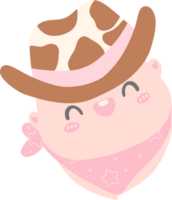 Western Baby Dusche Cowboy Mädchen Rosa Süss Kindergarten Kunst eben Design png