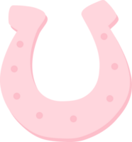 Western Baby Shower Cowboy Girl Pink horseshoe png