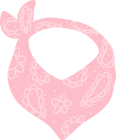 western baby douche cowboy meisje roze bandana png