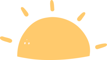 moitié Soleil Facile png