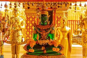 Golden Wat Phra That Doi Suthep temple buddha Chiang Mai Thailand. photo