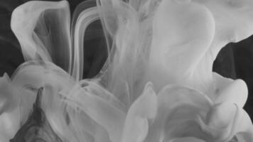 svart och vit abstrakt bakgrund antal fot. abstrakt lampor, rök och vågor video