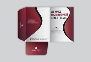 Business office stationary mockup template of File folder, annual report, van car, brochure, corporate. vector