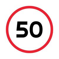 traffic sign, Cautionary Maximum speed limit vector