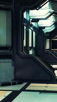 futuristic interior of the spase base video