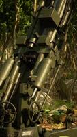 big gun cannon in the forest video