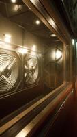 realistischer futuristischer sci-fi-raumschiffkorridor video