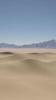 A desert landscape with mountains in the distance video