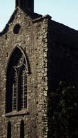 View of an old church in the countryside video