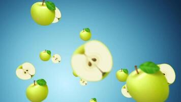 fondo de fruta de manzana video