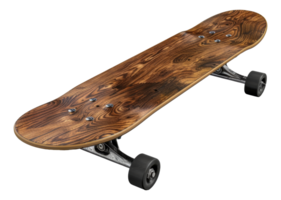 klassiek houten skateboard png