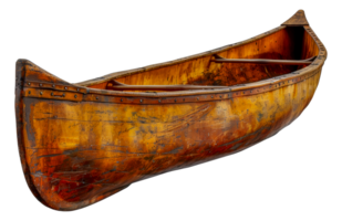 ancien en bois canoë png