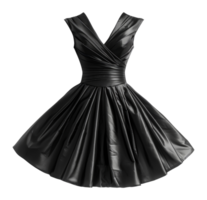 Classic black cocktail dress, cut out - stock .. png