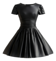 Classic black cocktail dress, cut out - stock .. png