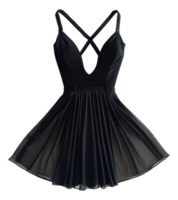 Classic black cocktail dress, cut out - stock .. png