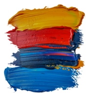 Multicolored paint strokes png