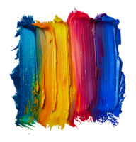 Multicolored paint strokes png