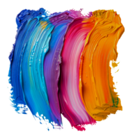 Multicolored paint strokes png