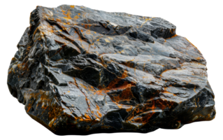 texturerad sten med orange och grå geologisk mönster, skära ut - stock .. png