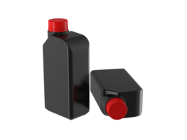 3d illustratie, plastic fles voor zetten motorfiets motor olie png