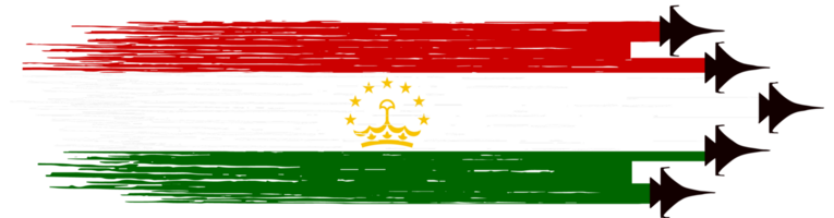 Tadschikistan Flagge Militär- Jets png