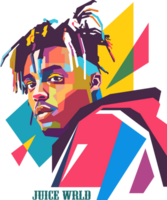 Juice WORLD wpap art style png