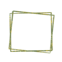 Square Green Frame on a Transparent Background png