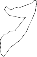 dot line drawing of somalia map. png