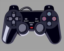 illustration of a black game console vector