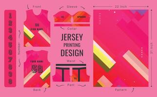 Abstract design for jersey printing. Background pattern for sports team jersey vector